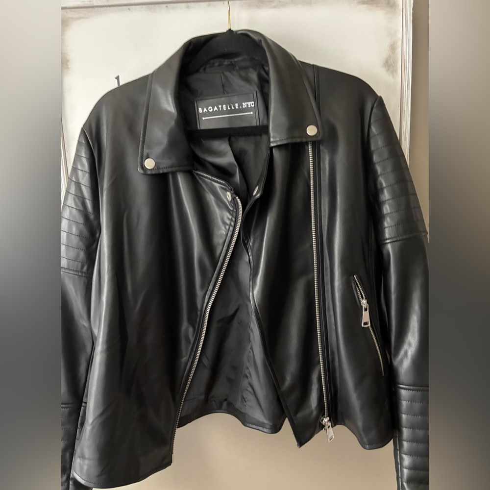 NWOT Bagatelle NYC Vegan Leather Moto Jacket